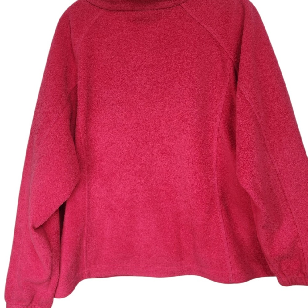 Columbia Fleece Jacket Full Zip Pink Women's Size 3X Outdoor Activewear - Picture 2 of 5